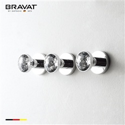 Bravat Modern Three Holes Bathroom Shower Mixer